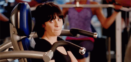 I Work Out GIF - New Girl Zooey Deschanel Working Out GIFs