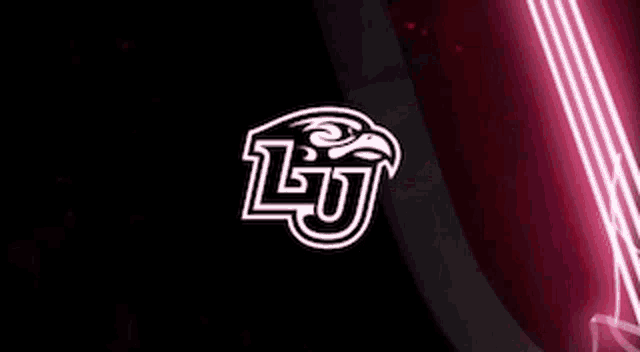 a close up of a purple object with a logo on it .