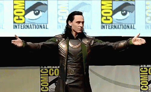 King Loki GIF - King Loki Arms Open GIFs