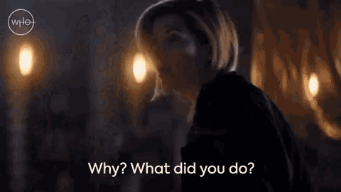 a woman is asking why what did you do in a dark room