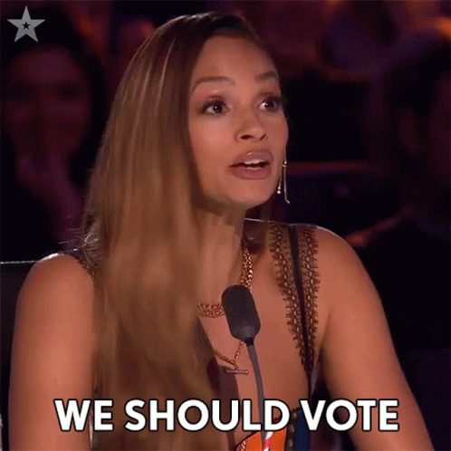 We Should Vote Alesha Dixon GIF - We Should Vote Alesha Dixon Britains Got Talent GIFs