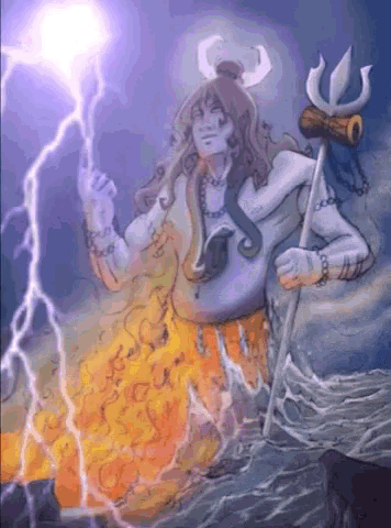 Lord Shiva Lightning GIF