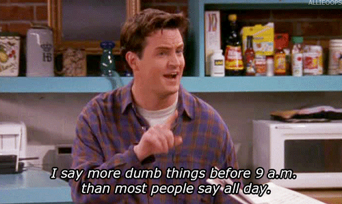 So Yeah. After We Had To Put The Cat Down I Was Going On No Sleep And I Was Overly Emotional And… GIF - Chandler Bing Friends Dumb Things GIFs