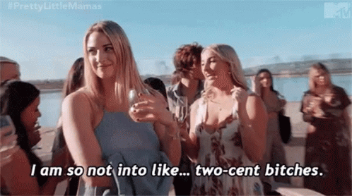 Two Cent Bitches Nicole Party GIF - Two Cent Bitches Nicole Party Friends GIFs