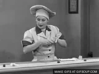 A Day On The Job GIF - I Love Lucy Working On The Job GIFs