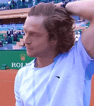 Andrey Rublev Hair GIF - Andrey Rublev Hair Tennis GIFs