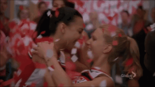 Brittana GIF - Glee Brittana Kiss GIFs