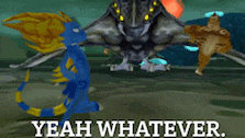 a video game says yeah whatever on the bottom right