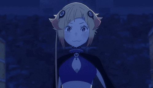 a girl with a collar around her neck is looking at something