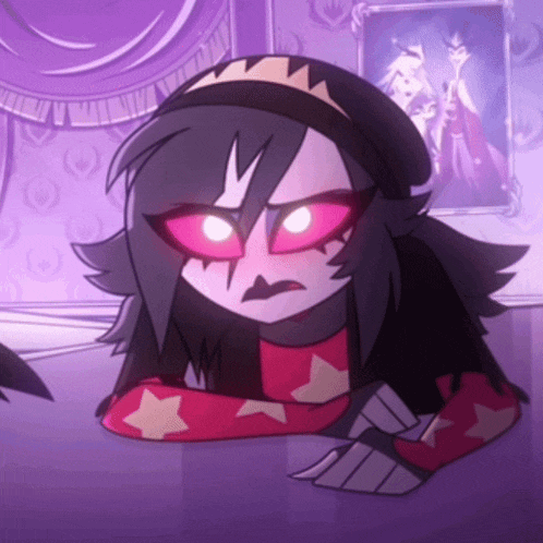 a cartoon character with a crown on her head is laying on the floor