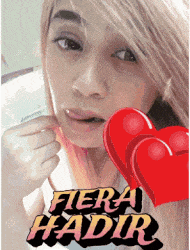 a picture of a woman with fiera kadir written on it