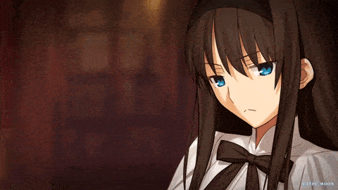 a girl with long dark hair and blue eyes is featured in a video game