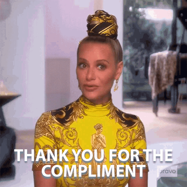 Thak You For The Compliment Dorit Kemsley GIF - Thak You For The Compliment Dorit Kemsley Real Housewives Of Beverly Hills GIFs