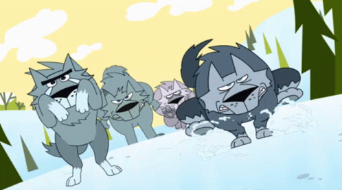 Johnny Test Wolves GIF - Johnny Test Wolves Pack Of Wolves GIFs