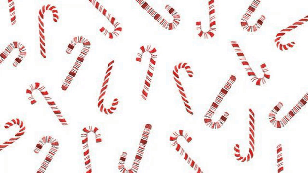 a seamless pattern of candy canes on a white background