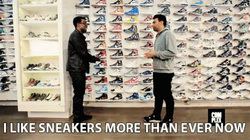 I Like Sneakers More Than Ever Now GIF - Sole Collector Sole Collector Gifs Shoes GIFs