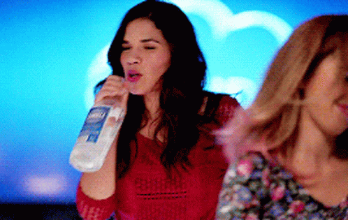 Superstore Amy Sosa GIF - Superstore Amy Sosa Drinking GIFs