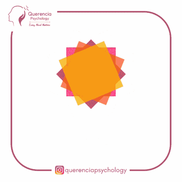 a logo for queerencia psychology shows a sun and the word breakout