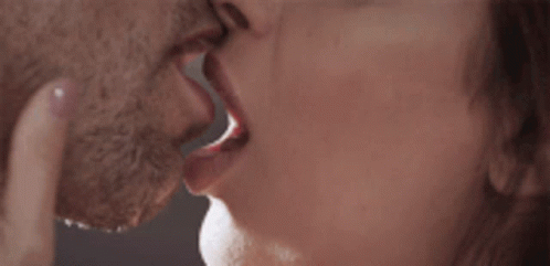 Close Up Kissing GIF - Close Up Kissing Bite Lips GIFs