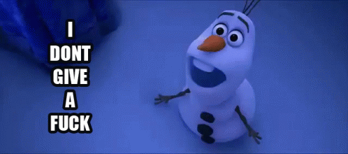 Olaf Frozen GIF - Olaf Frozen Idgaf GIFs