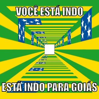 a poster that says voce esta indo