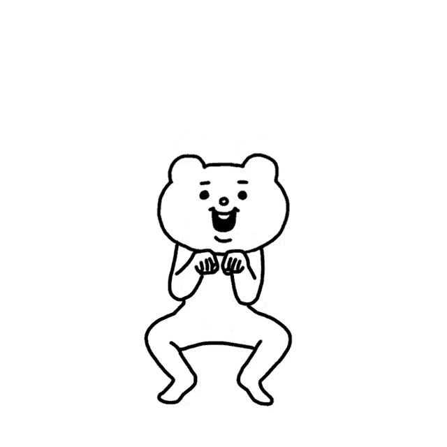 スクワット ダイエット中 GIF