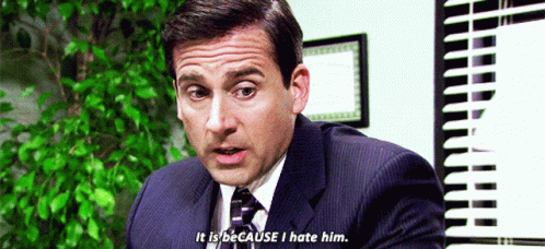 The Office Michael Scott GIF - The Office Michael Scott It Is Because I Hate Him GIFs