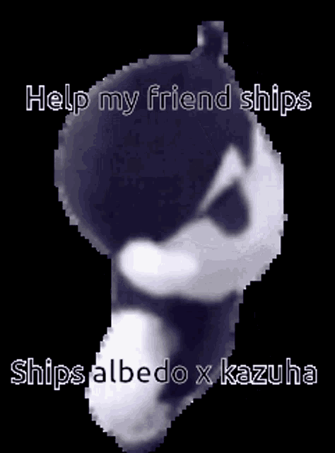 a picture of a stuffed animal that says help my friend ships