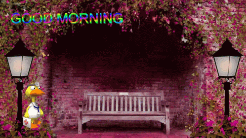 Good Morning Duck GIF - Good Morning Duck Bench GIFs