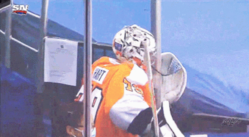 Philadelphia Flyers Carter Hart GIF - Philadelphia Flyers Carter Hart Mad GIFs