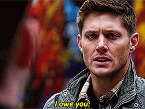 I Owe You Dean GIF - I Owe You Dean Supernatural GIFs