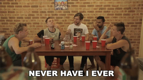 Never Have I Ever The Roundabout Crew GIF - Never Have I Ever The Roundabout Crew Shit University Students Say GIFs