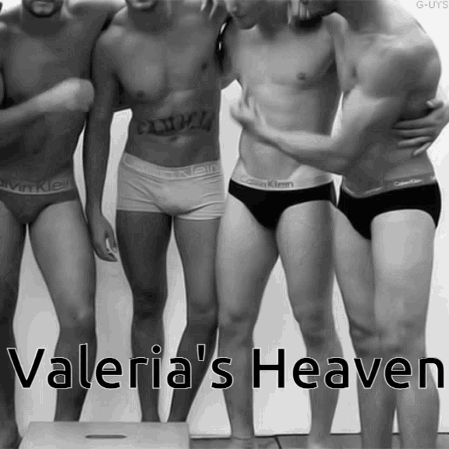 a group of men wearing calvin klein underwear are standing next to each other