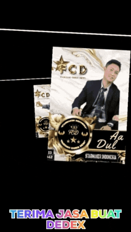 a picture of a man with the words aa terima jasa buat dedex