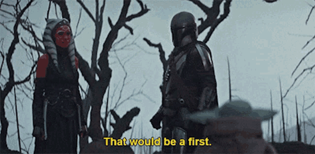 The Mandalorian That Would Be A First GIF - The Mandalorian That Would Be A First Thats A First GIFs