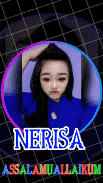 a girl with the name nerisa on her face