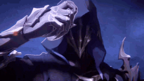 a video game character is holding a sword in his hand