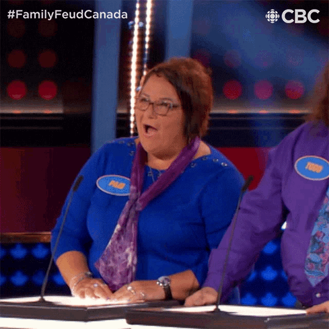 Yawning Pam GIF - Yawning Pam Family Feud Canada GIFs