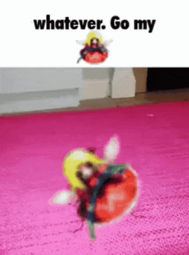 a picture of a toy that says " whatever go my " on it