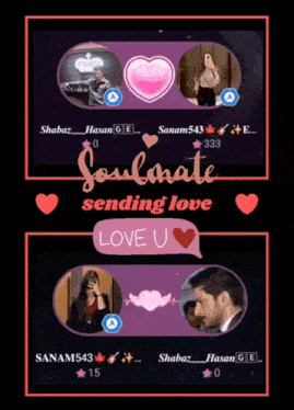 a poster that says soulmate sending love on it