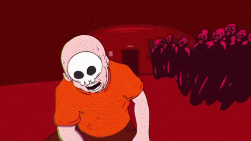 Drunk The Living Tombstone GIF - Drunk The Living Tombstone Skull Guy GIFs