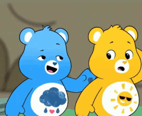 Care Bears Grumpy Bear GIF - Care Bears Grumpy Bear Funshine Bear GIFs