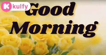 a bunch of yellow roses with the words good morning written on it