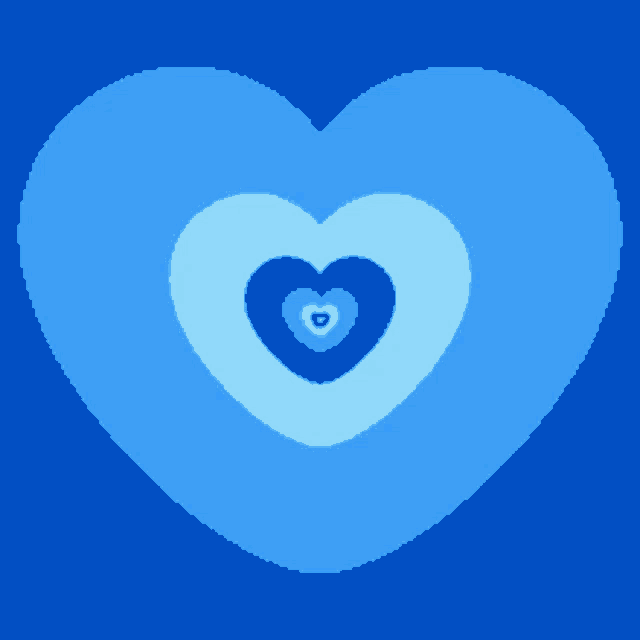 a blue heart on a blue background
