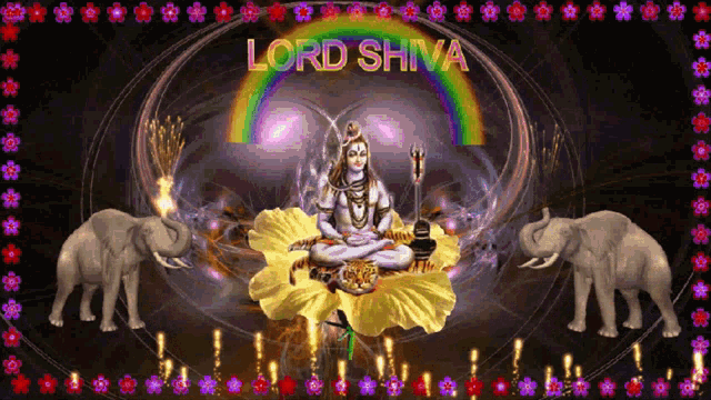 Lord Shiva Fireworks GIF - Lord Shiva Fireworks Flower GIFs