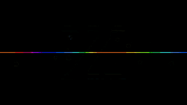 a colorful sign that says aminchous in white letters