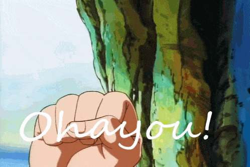 a fist with the word okay you on it