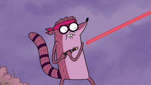 Rigby Shoots Laser Pointer Regular Show GIF - Rigby Shoots Laser Pointer Rigby Regular Show GIFs