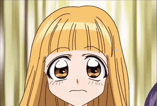a drawing of a girl with long blonde hair