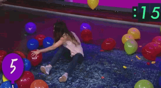 Katie Nolan Balloons GIF